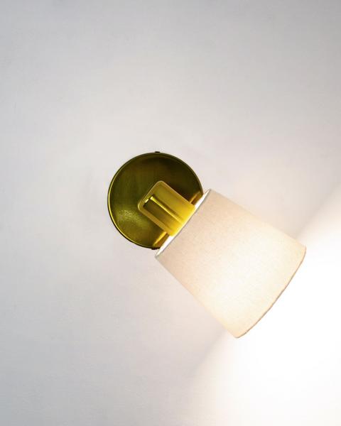 Imagem de Lustre Arandela Articulável Cúpula Cone Redondo Dourado Polido 367