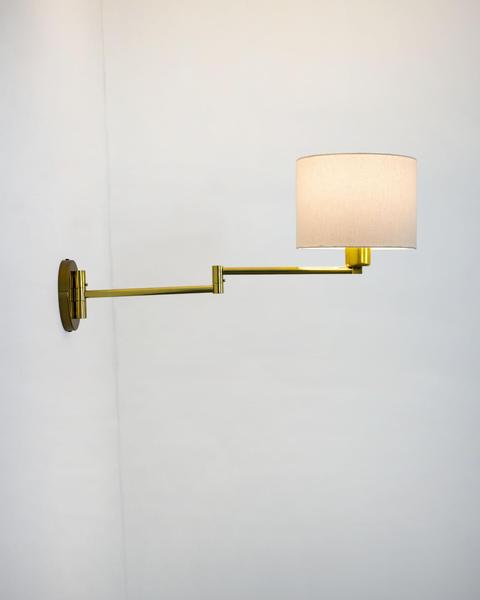 Imagem de Lustre Arandela Articulável Cúpula Redonda Dourado Polido 484