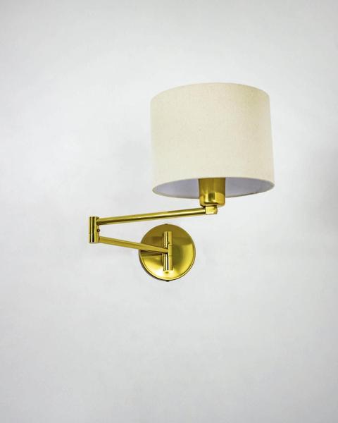 Imagem de Lustre Arandela Articulável Cúpula Redonda Dourado Polido 484