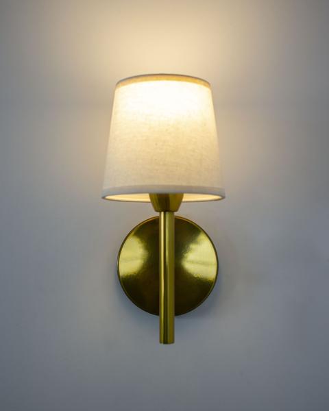 Imagem de Lustre Arandela Cúpula Cone Dourado Polido 213