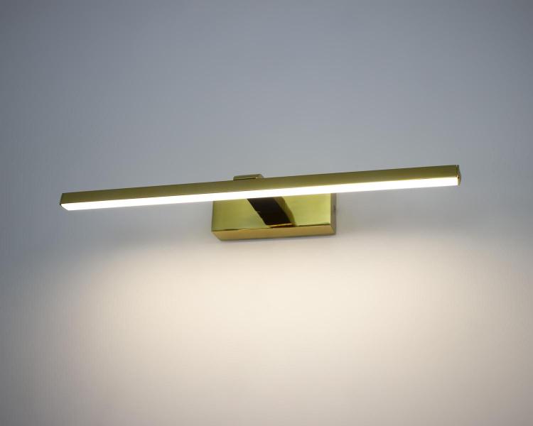 Imagem de Lustre Arandela Dourada Para Quadro Espelho 60cm com Led 12W 3000K