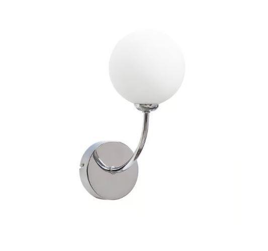 Imagem de Lustre Arandela Grape Bola Globo Branco Cromado ZR112CH Starlux