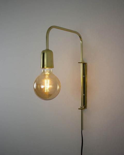 Imagem de Lustre Arandela Haste Articulada Industrial Dourada 793/1 Spotline