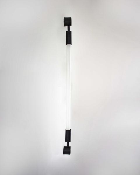 Lustre Arandela Slim Tubular T8 60/120cm Preto 187 - ILUMINAMUNDO Imagem de Lustre Arandela Slim Tubular T8 60/120cm Preto 187