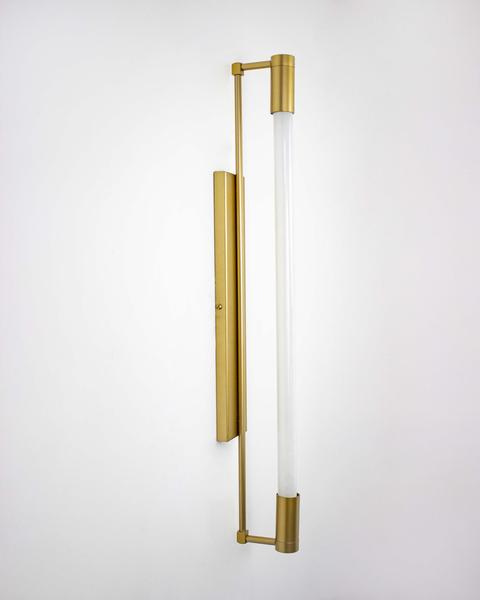 Imagem de Lustre Arandela Slim Tubular T8 65cm Dourado 188