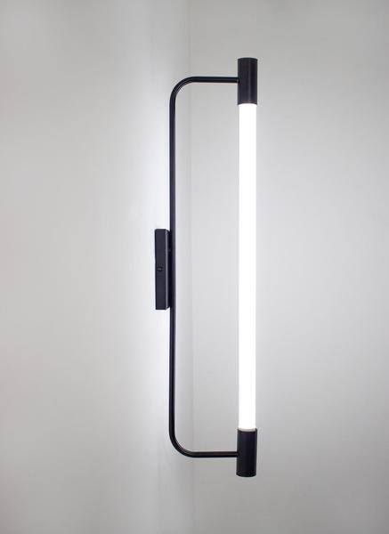 Imagem de Lustre Arandela Slim Tubular T8 65cm Preto 295