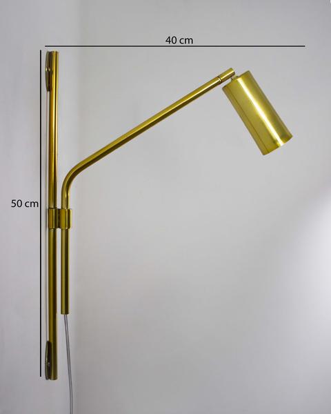 Lustre Arandela Tubo Cilindro Articulada Dourado Gold Polido 132 - ILUMINAMUNDO Imagem de Lustre Arandela Tubo Cilindro Articulada Dourado Gold Polido 132