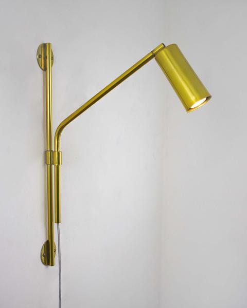 Lustre Arandela Tubo Cilindro Articulada Dourado Gold Polido 132 - ILUMINAMUNDO Imagem de Lustre Arandela Tubo Cilindro Articulada Dourado Gold Polido 132