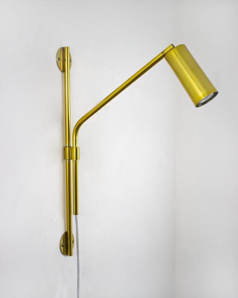 Lustre Arandela Tubo Cilindro Articulada Dourado Gold Polido 132 - ILUMINAMUNDO Imagem de Lustre Arandela Tubo Cilindro Articulada Dourado Gold Polido 132