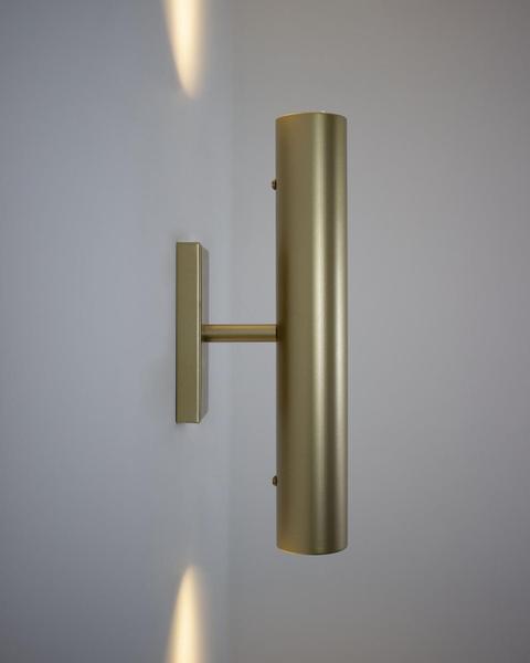 Imagem de Lustre Arandela Tubo Tubular Dourado Fosco 258