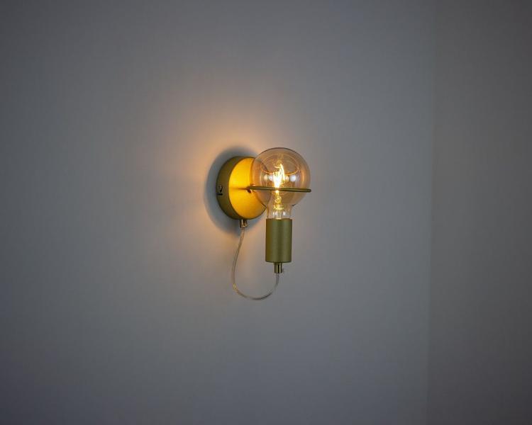 Imagem de Lustre Arandela Zeki Industrial Vintage ZR143GD Dourado Starlux