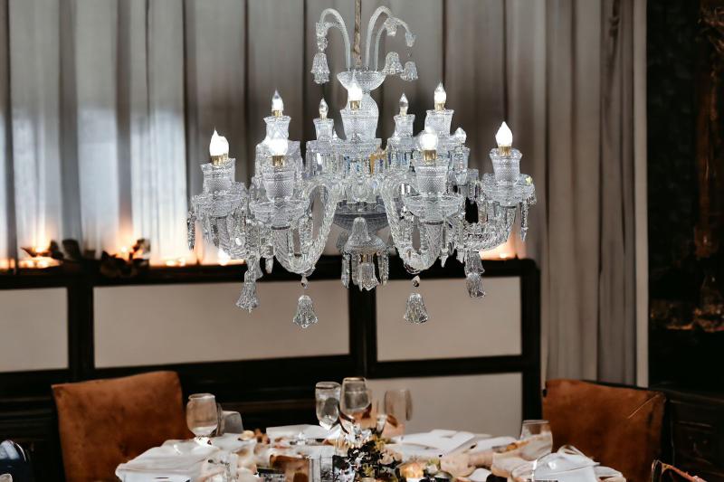 Imagem de Lustre candelabro com cristais baccarat - 15 braços