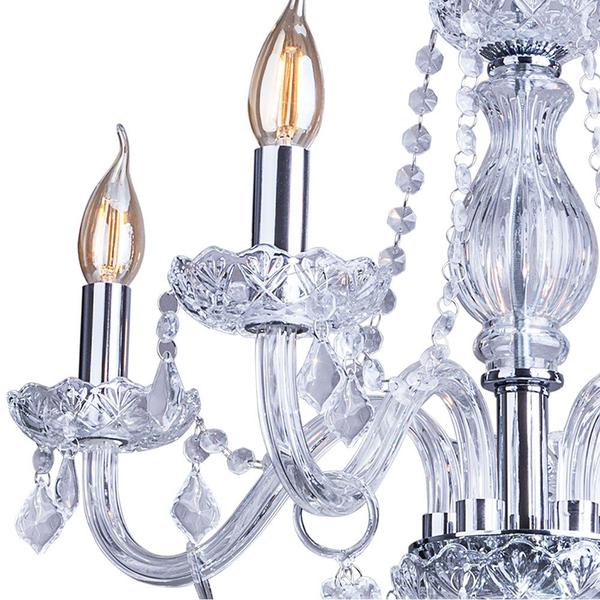 Imagem de Lustre Candelabro de Cristal Legítimo France Nice 5 braços E14