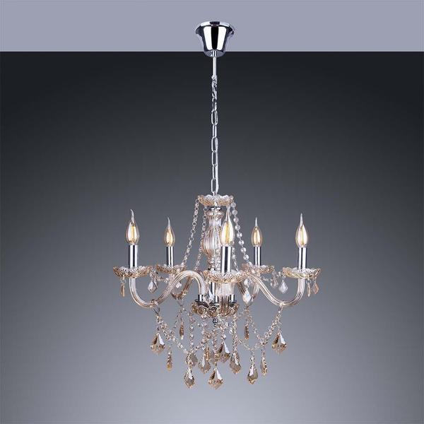 Lustre Candelabro De Cristal Legítimo France Nice 6 Braços E14 - Esquilos Shop Imagem de Lustre Candelabro De Cristal Legítimo France Nice 6 Braços E14