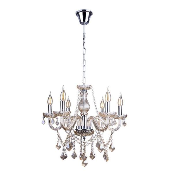 Imagem de Lustre Candelabro De Cristal Legítimo France Nice 6 Braços E14