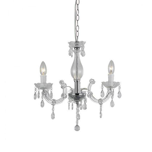 Imagem de Lustre Candelabro Treviso 3xE14 Transparente LLUM