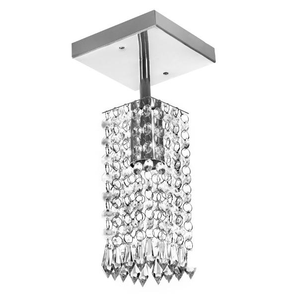 Imagem de Lustre Clearcrillic Cristal Acrílico Quadrado Com Lampada