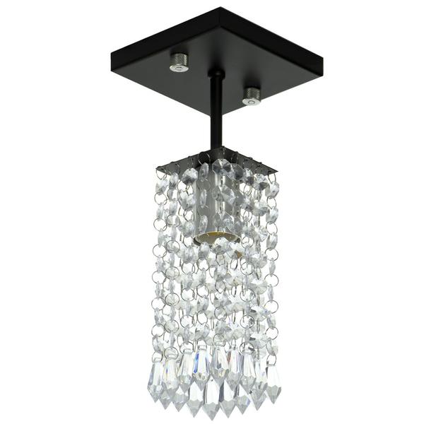 Imagem de Lustre Clearcrillic Cristal Acrílico Quadrado Preto