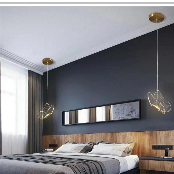 Lustre de Borboleta Moderno - Lâmpada de Acrílico para Quarto, Sala e Escritório Imagem de Lustre de Borboleta Moderno - Lâmpada de Acrílico para Quarto, Sala e Escritório