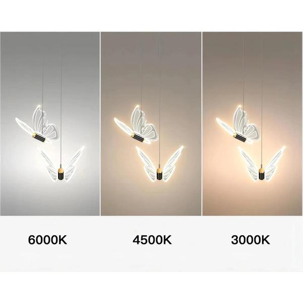 Lustre de Borboleta Moderno - Lâmpada de Acrílico para Quarto, Sala e Escritório Imagem de Lustre de Borboleta Moderno - Lâmpada de Acrílico para Quarto, Sala e Escritório