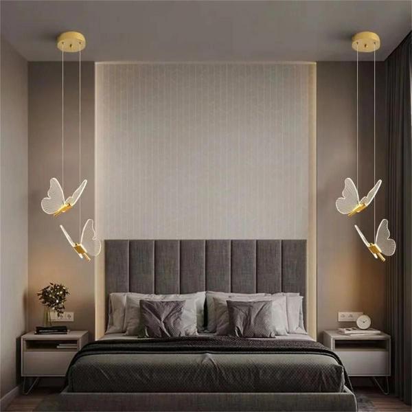 Lustre de Borboleta Moderno - Lâmpada de Acrílico para Quarto, Sala e Escritório Imagem de Lustre de Borboleta Moderno - Lâmpada de Acrílico para Quarto, Sala e Escritório