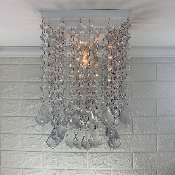 Imagem de Lustre de Cristal Acrílico Alto Brilho 30cm