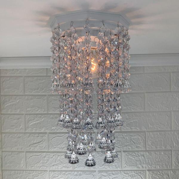 Imagem de Lustre de Cristal Acrílico Alto Brilho - Design Moderno