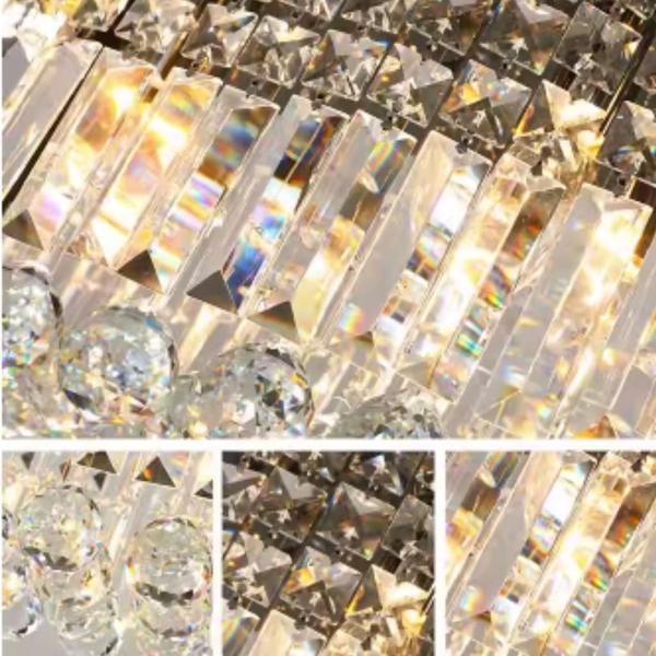 Imagem de Lustre de Cristal Acrílico Luxo Para Sala, Quarto