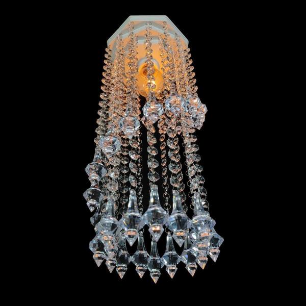 Lustre de Cristal em Acrílico 45 cm - Design Moderno - Lustres Sh Design Imagem de Lustre de Cristal em Acrílico 45 cm - Design Moderno