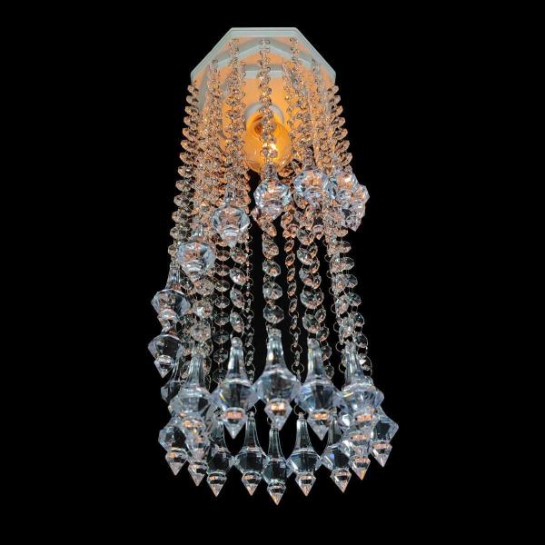 Lustre de Cristal em Acrílico 45 cm - Design Moderno - Lustres Sh Design Imagem de Lustre de Cristal em Acrílico 45 cm - Design Moderno