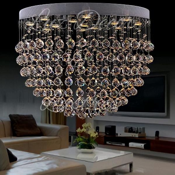 Imagem de Lustre De Cristal k9 Para Sala De Estar E Jantar