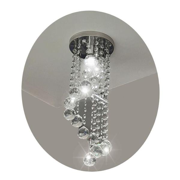 Imagem de Lustre de cristal k9 redondo 30 cm de altura ILUSTRE CRISTAIS