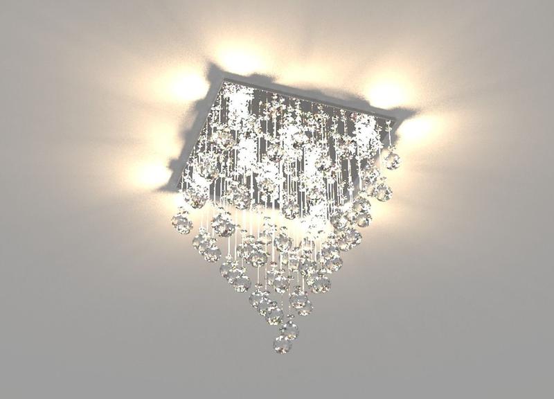 Imagem de Lustre de Cristal Legitimo 42cm Sala de estar Mesa Jantar Quarto Living  L301