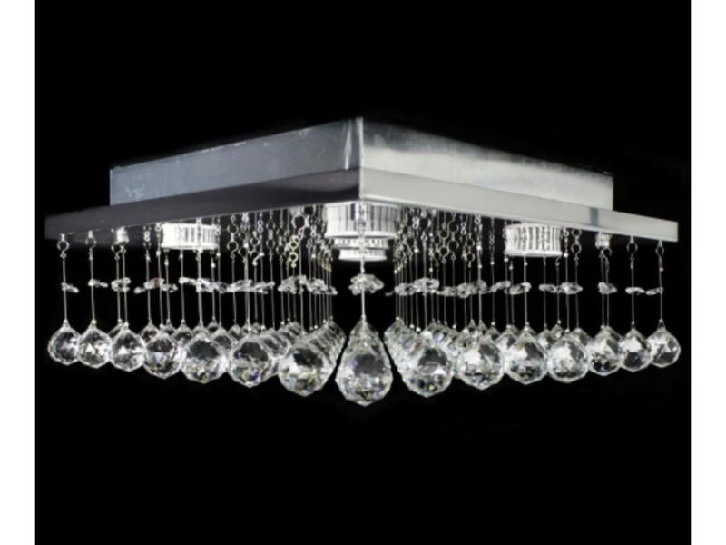 Imagem de Lustre de Cristal Legítimo K9  30x30 Delicado e Lindo !