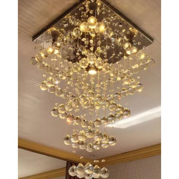 Imagem de Lustre de Cristal Legítimo K9 30x30 Para Sala de Jantar