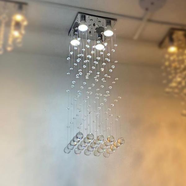 Imagem de Lustre de Cristal Legítimo K9 com 60cm de Altura Para Quarto