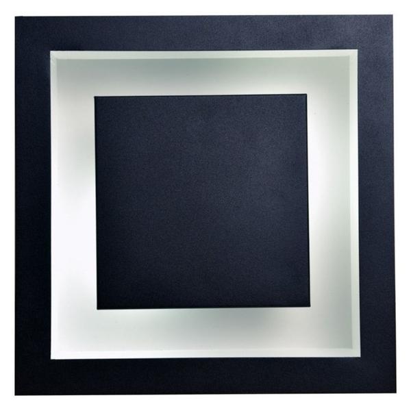 Imagem de Lustre De Luz Indireta Embutir 50x50 Preto Com Branco