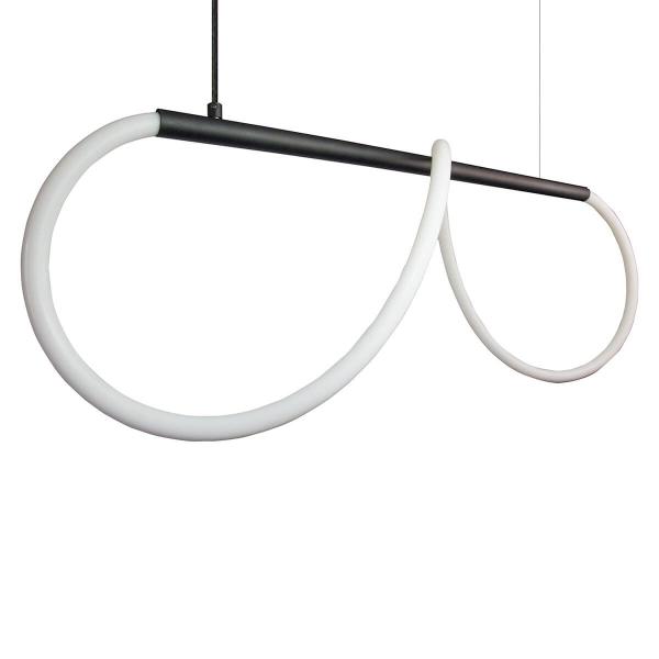 Imagem de Lustre Design Moderno Rope 38w - Silicon LED 3000K - PRETO