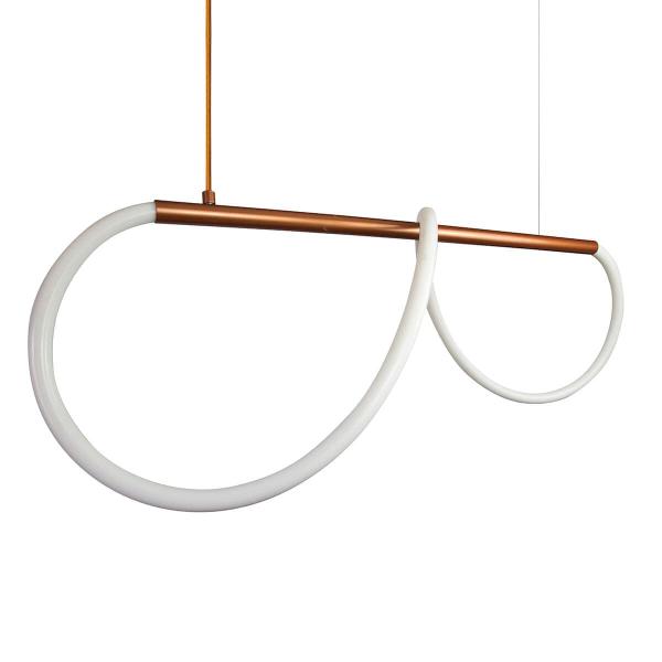 Imagem de Lustre Design Moderno Rope 38w - Silicon LED 6000K - BRONZE