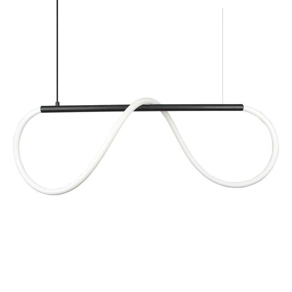 Imagem de Lustre Design Moderno Rope 38W - Silicon Led 6000K - Preto