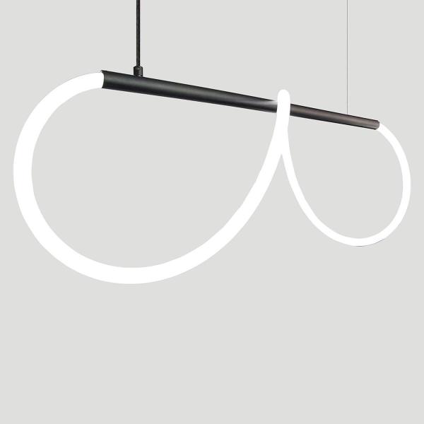 Imagem de Lustre Design Moderno Rope 38w - Silicon LED 6000K - PRETO