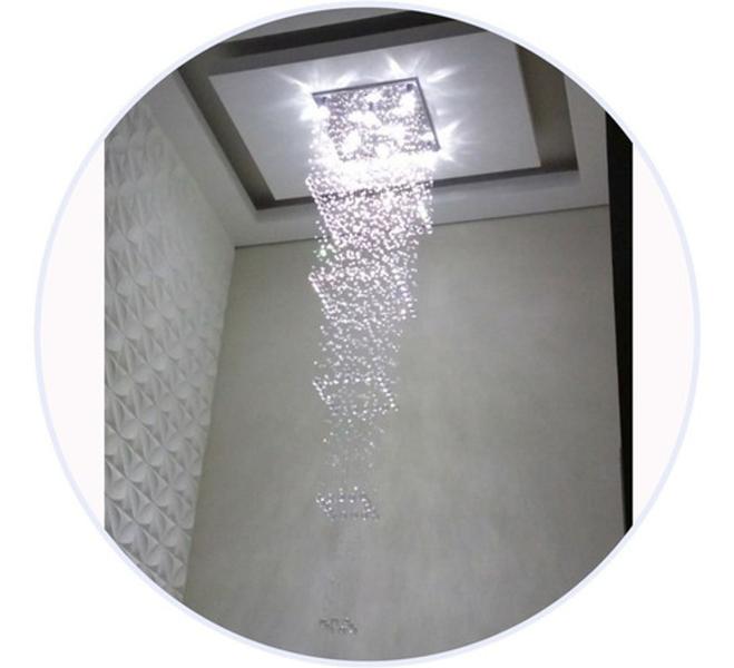 Imagem de Lustre Em Cristais 50x50 Com 3m De Altura