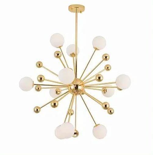 Imagem de Lustre Estrela Dourada 80Cm