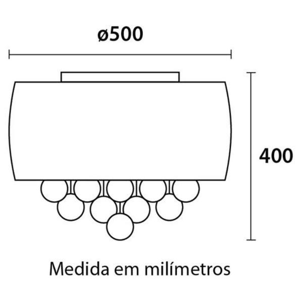 Imagem de Lustre Flex Magnum ø50 Bronze 8xG9 Blumenau