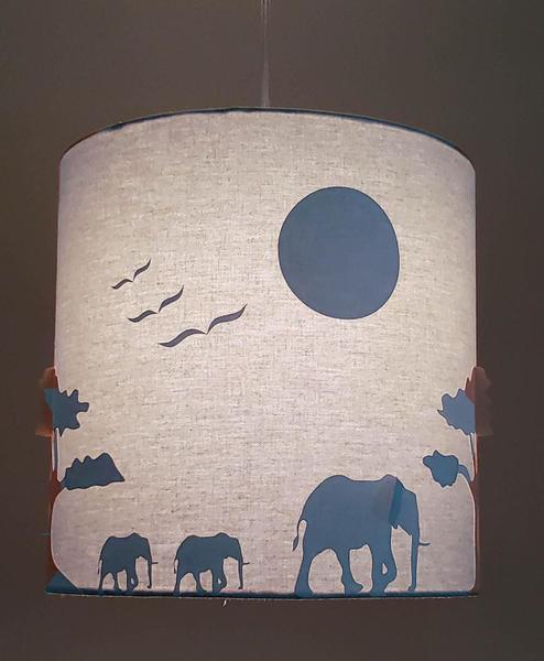 Imagem de Lustre Infantil Pendente Safári 25X25 ul Bebê