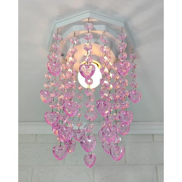 Lustre Infantil Rosa Bebê de Acrílico - 25cm - Lustres Sh Design Imagem de Lustre Infantil Rosa Bebê de Acrílico - 25cm