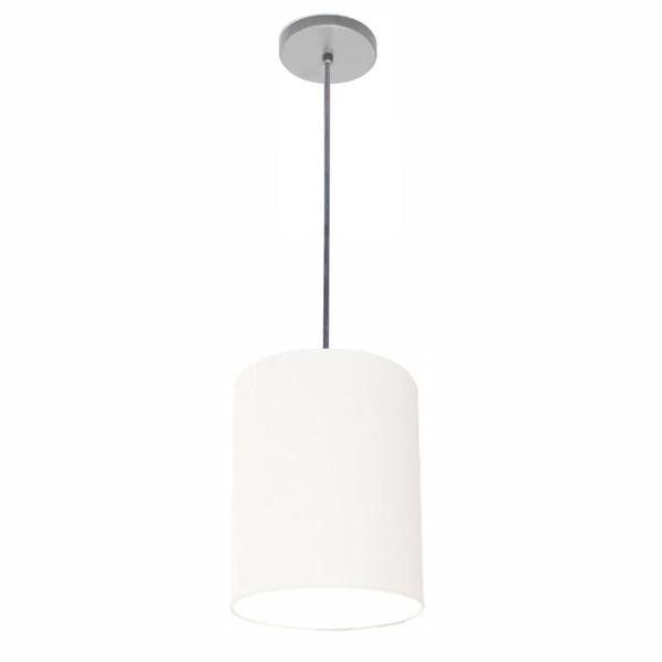 Imagem de Lustre Luminária Pendente Vivare Free Lux PE-4103CZ Cúpula em Tecido 15x20cm