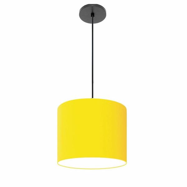 Imagem de Lustre Luminária Pendente Vivare Free Lux PE-4106PR Cúpula em Tecido 20x25cm