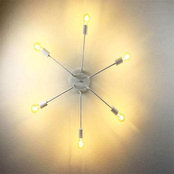 Imagem de Lustre Luminária Sputnik Aranha 6 Braços Quarto Sala Cozinha