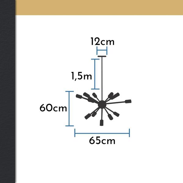 Imagem de Lustre Moderno Sputnik 13 Lâmpadas - TY